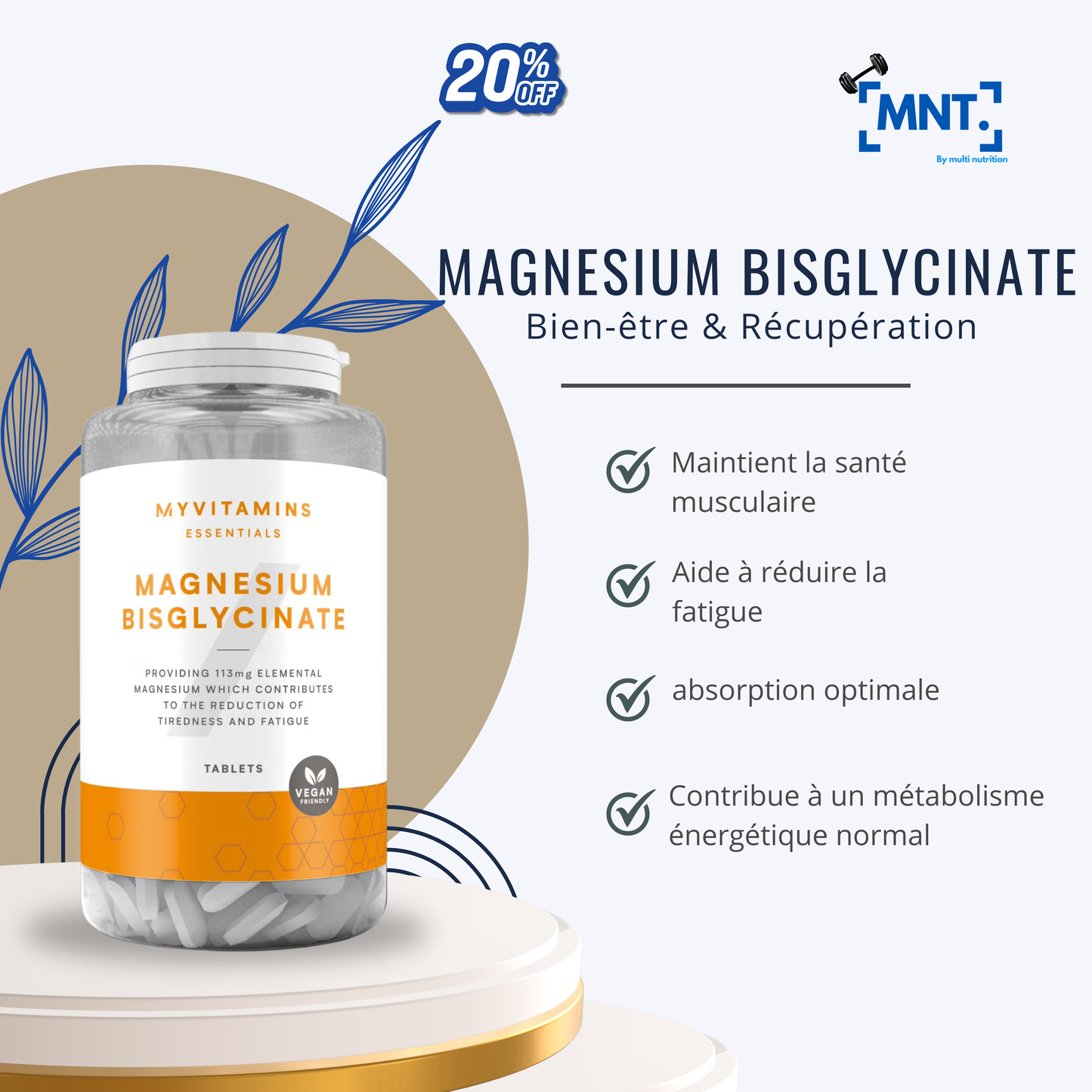 Magnésium Bisglycinate de Myvitamins