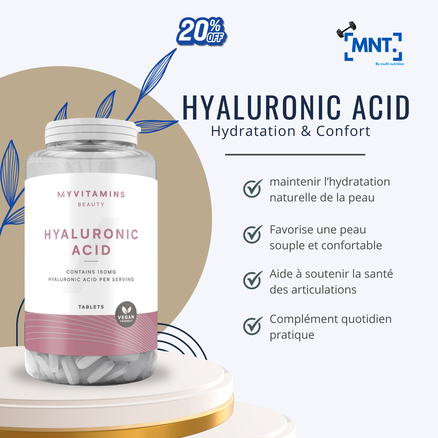 l'Acide Hyaluronique de Myvitamins